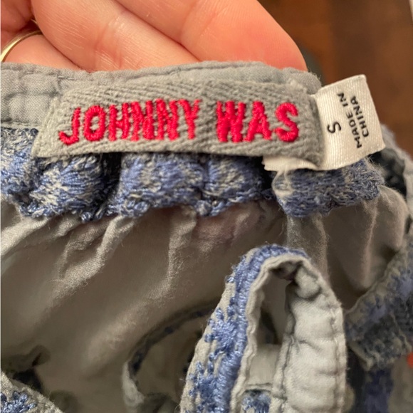 JOHNNY WAS Millie Embroidered Cotton Blouse | Size Small | Boho Chic - Picture 5 of 6